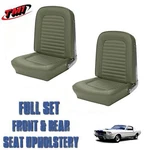 1964 &1965 Mustang Fastback Seat Upholstery Ivy Gold Front Rear. Fixed Price $576.60.