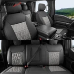 15-20 Ford F150 17-22 F250 F350 F450 Crew Cab Seat Cover Full Set Black&gray. Fixed Price $119.99.