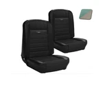 Mustang Deluxe Pony Seat Trim Kit Turquoise & White 1965 1966 Fastback Gt. Fixed Price $1065.56.