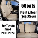 Car Cover Quilted Leather Auto 5-SEAT Cushion Beige For Toyota RAV4 2019-23. Fixed Price $77.39.