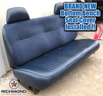 1995-2000 Chevy Cheyenne C/k Work-truck Base -bottom Bench Seat Vinyl Cover Blue. Fixed Price $304.19.