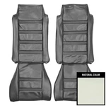 New Front Bucket Seat Covers White Pui Fits Chevrolet El Camino 78AS37U. Fixed Price $919.26.