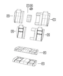 Genuine Mopar Rear Seat Back Cover 6BK35LK5AA. Fixed Price $461.48.