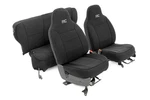 Rough Country Front/rear Seat Covers Black For 84-96 Cherokee Xj 91021A. Fixed Price $199.95.
