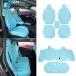 Fits 17-23 Tesla Leather Full Set Car Seat Cover Waterproof Cushion Blue 12PCS. Fixed Price $139.99.