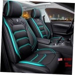 Comfortable Leather Auto Car Covers 5 Seats Full Set Black & Green. Fixed Price $215.24.