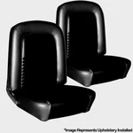 1967 Mustang Convertible Front & Rear Seat Upholstery- Factory Black Made By Tmi. Fixed Price $666.99.
