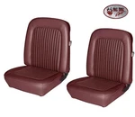 1968 Mustang Convertible Front & Rear Seat Upholstery - Dk Red Made By Tmi. Fixed Price $770.21.