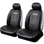 New Pair Deluxe Plasticolor Vinyl Jeep Logo Car Truck Suv Front Seat Cover. Fixed Price $64.99.