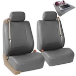 Front Bucket Covers Built In Seatbelt Car Sedan Suv Solid Gray W/ Dash Mat. Fixed Price $37.99.