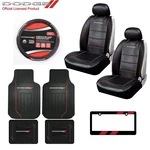 Dodge Elite Car Truck Front Seat Covers Floor Mats Steering Wheel & Gift. Fixed Price $146.86.