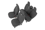Front/rear Seat Covers, Black, For 18-25 4-DOOR Jeep Jl Wrangler W/rear Arm Rest. Fixed Price $249.95.