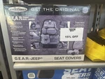 Smittybilt Universal Gear Front Seat Cover Black G.e.a.r. Tactical (25" X 17"). Fixed Price $115.00.