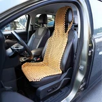 Zone Tech Beaded Seat Cover - Natural Wooden Beads Cushion For Cars (beige). Fixed Price $32.49.