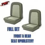 Front And Rear Seat Upholstery Ivy Gold & White Vinyl Tmi, 1964 1965 Mustang. Fixed Price $649.99.