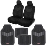 Motor Trend Supersport Faux Leather Front Car Seat Covers And Heavy Duty Floo.... Fixed Price $99.29.