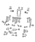 Genuine Mopar Seat Track Cover 6YE16TX7AE. Fixed Price $15.11.