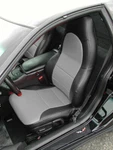 For Chevy Corvette C5 1997 2004 Iggee Custom Fit Front Seat Covers Black/grey. Fixed Price $169.00.