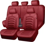 Car Pass 3D Foam Pu Leather Seat Covers, Universal Full Sets, Burgundy. Fixed Price $44.89.