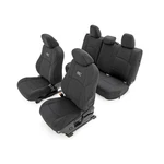 Rough Country First Row & Rear 60/40 Seat Covers For Toyota Tacoma Double Cab. Fixed Price $239.95.