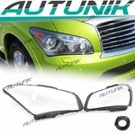 Pair Headlight Lens Covers Lh For Infiniti QX56 QX80 2011-2014 Base. Fixed Price $139.99.