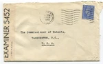1942 London Wwii Censored Cover Us Patent Office Washington EX5452. Fixed Price $26.95.