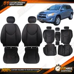 Toyota RAV4 Fits 2006 - 2012 Front Rear Bottom&top Leather Seat Covers Black. Fixed Price $465.68.