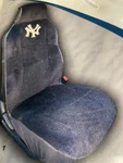 New York Yankees Mlb Fremont Die Seat Cover Black W/ Embroider Logo (set Of 2). Fixed Price $59.99.