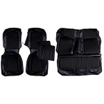 Upholstery Full Set W/ Front Bucket Seats Black Standard Fastback Mustang 1968. Fixed Price $341.99.