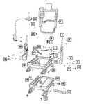 Genuine Mopar Front Seat Cushion Frame 68272053AC. Fixed Price $334.43.