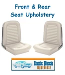 1964 &1965 Mustang Convertible Upholstery White For Front Rear Seats. Fixed Price $566.59.