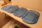 1965 Corvette Al Knoch Bright Blue Leather Seat Covers. Fixed Price $700.00.
