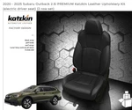 Katzkin Leather Seat Covers S505J 2020-2025 Subaru Outback Premium 2.5I Black. Fixed Price $1200.00.