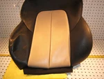 Mercedes R170 Slk 03 Front Or Seat Leather Back Chrarcoal Beige Oem Cover. Fixed Price $217.30.