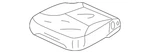 Genuine Honda Cover Front Seat Cushion Trim *NH167L* (graphite Black) 81531-S. Fixed Price $183.65.