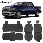 For 09-23 Dodge Ram 1500 2500 3500 Black Covers Pu Leather 5-SEAT Bench Pad. Fixed Price $104.99.