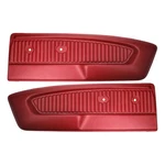 Pony 1964-66 Ford Mustang Door Panels Dk Metallic Red Pair. Fixed Price $356.30.