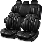 Car Pass Nappa Leather Seat Covers, Breathable Waterproof Full--. Fixed Price $157.88.