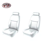 Oxford White Front Sport Bucket Seat Upholstery 2000-2004 Mustang Gt. Fixed Price $838.29.