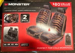 Monster 2 Pack Auto Heated Car Seat Cushions Warming Covers W/controllers. Fixed Price $34.95.