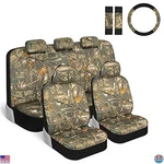 Bdk Hunter Camo Full Set Car Seat Covers With Steering Wheel & Belt Pad. Fixed Price $87.33.