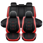 Universal Car Covers 5-SEATS Front & Rear Full Set Pu Leather Chair Cushion. Fixed Price $79.99.