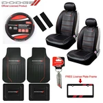 Dodge Elite Car Truck Front Seat Covers Floor Mats Wheel Keychain + Gift. Fixed Price $155.66.