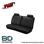 1971 & 1972 Chevelle, Camino Front Bench Seat Upholstery, Black, Made By Tmi. Fixed Price $829.63.
