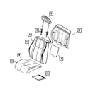 Genuine Mopar Seat Cushion Cover 1LY341DOAA. Fixed Price $41.20.