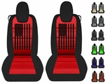 Front Car Seat Covers Fits Chevy Camaro 2010-2015 With American Flag Design. Fixed Price $89.99.