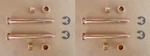 Door Hinge Pins Retainers & 8 Bushings! For 94-2003 Dodge Ram 1500 2500 3500. Fixed Price $38.00.