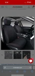 Coverado 2PCS Front Seat Covers For Car Suv Pickup Black Red Stitch. Fixed Price $39.99.