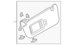 Genuine Audi Sun Visor 4M8-857-551-F-2O9. Fixed Price $393.15.