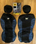 Caterpillar Flexfit Automotive Seat Covers Trucks Blue Black CASC-2274-BL 2X. Fixed Price $24.99.